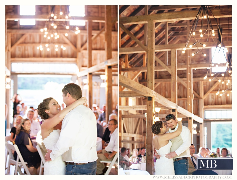 dancing the barn at flanagn farm maine wedding